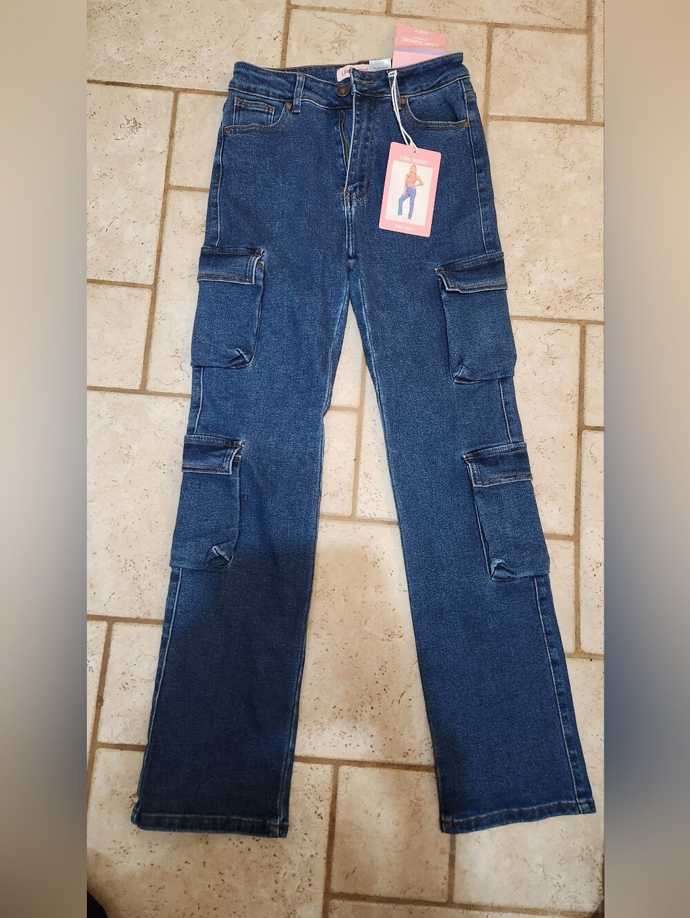 NWT Lilac Sunset Cargo Jeans